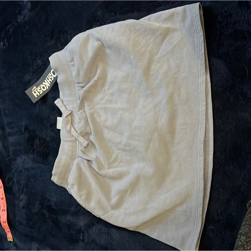 OshKosh B'gosh White Bubble Mini Skirt Tie Front